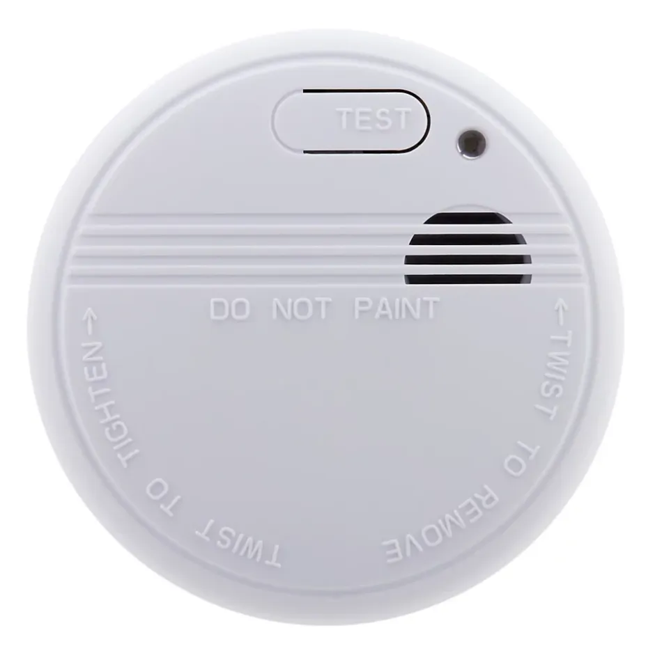 Détecteur de fumée CE garanti 5 ans - avec pile et accessoires --Otio Hot