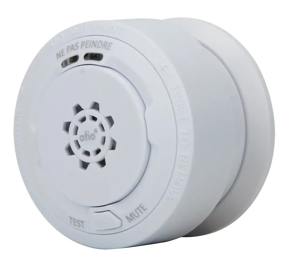 Détecteur de fumée compact autonomie 10 ans CE -^Otio Outlet