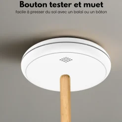 Détecteur de fumée et de monoxyde de carbone Safety Pro Sleep Line - Batterie 10 ans - Alarme incendie et de CO - 3 pièces-Aroha Outlet