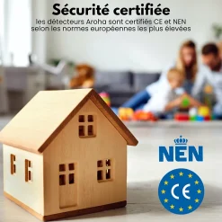 Détecteur de fumée et de monoxyde de carbone interconnecté Link - Alarme incendie et CO interconnectable - 2 pièces-Aroha Clearance