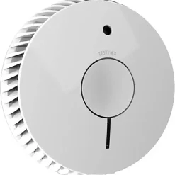 Détecteur de fumée FA-6115-INT à piles, capteur optique, alarme 85 dB, livré avec 2 piles AA et fixations.^FireAngel Hot
