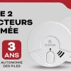 Détecteur de fumée 3Y29 autonomie 3 ans^Kidde