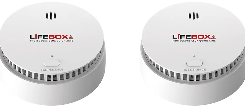 Détecteur de fumée Lifebox 10 ans interconnectable, 2 pièces^ Discount