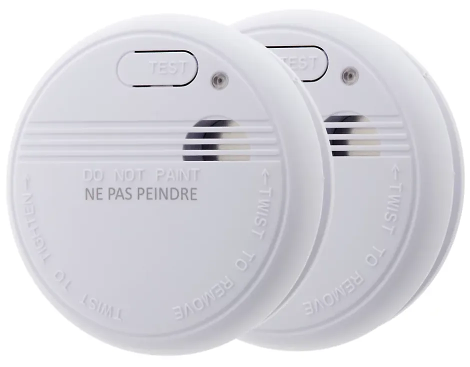 Détecteur de fumée autonomie 5 ans, 2 pièces-Otio Discount