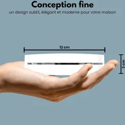Détecteur de fumée WiFi Smart Connect - Batterie 10 ans - Alarme incendie connecte avec application Tuya et Smartlife^Aroha Best