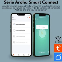 Détecteur de fumée WiFi Smart Connect - Batterie 10 ans - Alarme incendie connecte avec application Tuya et Smartlife^Aroha Best