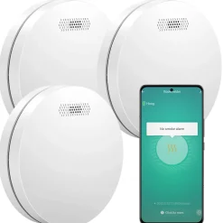 Détecteur de fumée WiFi Smart Connect - Batterie 10 ans - Alarme incendie connecte avec Tuya et Smartlife-Aroha Clearance