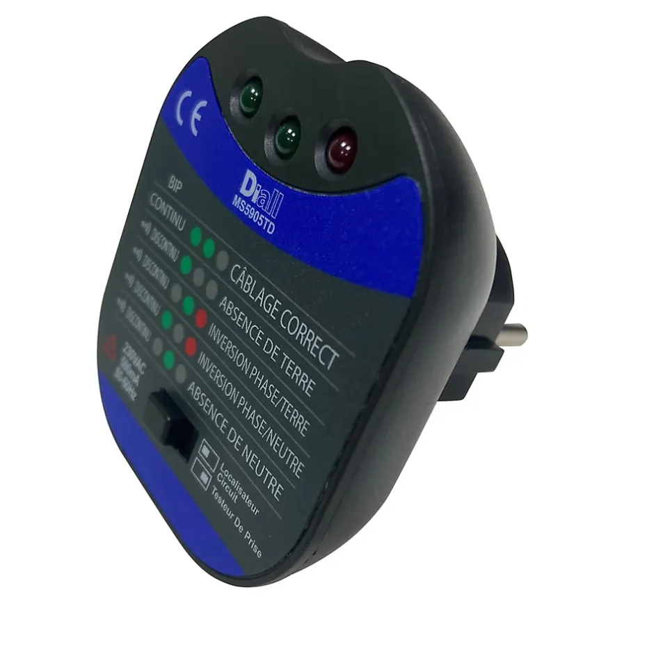 Détecteur de fusible - max 230V bleu et noir-Diall Hot