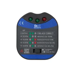 Détecteur de fusible - max 230V bleu et noir-Diall Hot