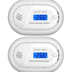 Détecteur de monoxyde de carbone interconnecté Link - Batterie 10 ans - Alarme de CO - Portable - 2 pièces-Aroha