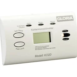 Détecteur de monoxyde de carbone KO2D à piles AA, écran numérique, 10 ans de garantie^Gloria Best