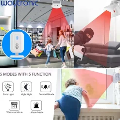 Détecteur de mouvement sans fil pour magasins, bureaux, maisons-Deko