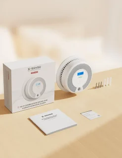 Détecteur Fumée et CO Connecté Wi-Fi Batterie Remplaçable SC07-WX Lot 2^X-Sense