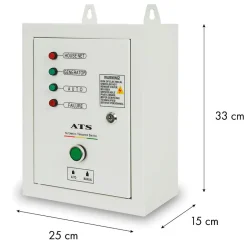 ATS commutateur de transfert automatique 3 phases jusqu'à 15kW, 400V tension de service, câble de commande 1,5m ATS inclus^Eberth Best