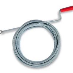 Spirale de nettoyage de tuyaux 8m de long et 9mm de diamètre pour tuyaux à partir de 40mm tête en forme de griffe de 20mm-Eberth New