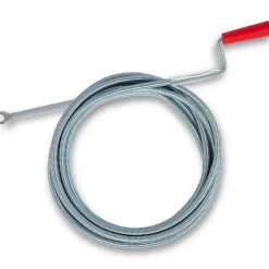 Spirale de nettoyage de tuyaux 5m de long et 9mm de diamètre pour tuyaux à partir de 40mm tête en forme de griffe de 20mm-Eberth