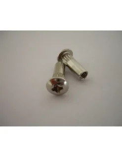 Ecrou Relieur Tête Poelier Pozi M4X9 5X15 Acier nickelé - 1000 pièces-Vis Express New