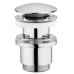 - Bonde de Lavabo Clic-Clac avec Trop-Plein - Chromé - Certifiée NF - Laiton-Edouard Rousseau