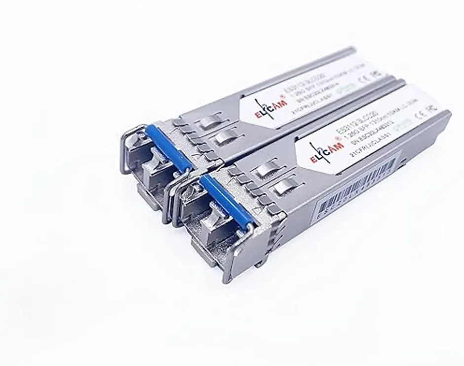 Elfcam - 2 Modules SFP 1,25 Gbps LC/UPC Duplex Monomode OS2 1310nm, 10 km, Transceivers Fibre Optique Performants^Elfcam-shop Online