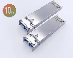 Elfcam - 2 Modules SFP 1,25 Gbps LC/UPC Duplex Monomode OS2 1310nm, 10 km, Transceivers Fibre Optique Performants^Elfcam-shop Online