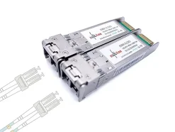 Elfcam - 2 Modules SFP+ 10 Gbps - LC/UPC Multimode OM3/OM4, 850nm DDM, 300 m, Compatibles Freebox Ultra-Elfcam-shop Online