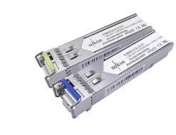 Elfcam - 2 Modules SFP BIDI 1,25 Gbps LC/UPC Monomode OS2, DDM, 10 km, TX 1310/RX 1550 & TX 1550/RX 1310-Elfcam-shop Sale