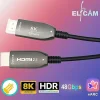 Elfcam - Câble HDMI 8K Fibre Optique 7m (Noir) - 48Gbps, HDMI 2.1, 8K 60Hz, 4K 120Hz, HDR10, eARC, PS5, Xbox, TV^Elfcam-shop Hot