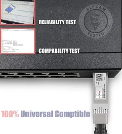 Elfcam - Câble Optique Actif SFP+ à SFP+ - 50m, AOC 10 Gbit/s OM3, Ultra Performant, Réseau Professionnels, PC^Elfcam-shop Clearance