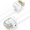 Elfcam - Câble RJ45 Cat 6 Slim 3m (Blanc) - 32AWG Ultra Fin, Réseau LAN/WAN, Haut Débit, Idéal PC, Box, Routeur^Elfcam-shop Sale