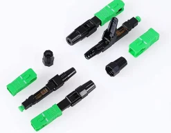 Elfcam - Lot de 5 Connecteurs Rapides Fibre Optique SC/APC - Simplex Monomode (SM), Haute Précision^Elfcam-shop Best