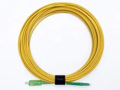 Elfcam - 0.5m Câble à Fibre Optique SC/APC à LC/APC Monomode Simplex 9/125um OS2 Jarretière Optique LSZH Jaune^Elfcam-shop Clearance