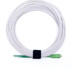 Elfcam - 5m Câble à Fibre Optique SC/APC à LC/APC Monomode Simplex 9/125um OS2 Jarretière Optique LSZH Blanc^Elfcam-shop