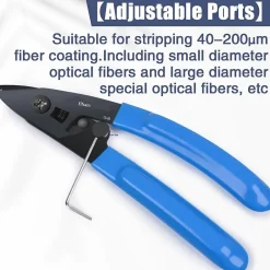 Elfcam - Pince à Dénuder 3 Coupes, FTTH Outil pour 2 Gaines Fibre 125um à 900um, Modèle CS-02^Elfcam-shop Discount