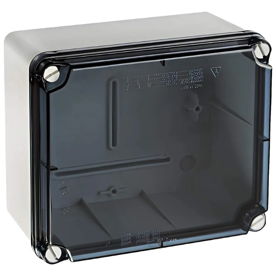 Elt171 Boite étanche Ip67 Avec Couvercle Transparent - Bord Lisse - Hxlxp 156x180x100-Ide Clearance