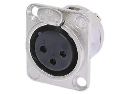 Embase XLR 3 points femelle type D-Neutrik Hot