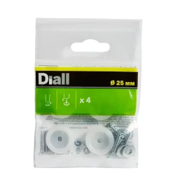 Embout en plastique 25 mm x 4, transparent^Diall Outlet