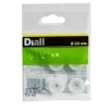 Embout en plastique 22 mm x 4, transparent-Diall