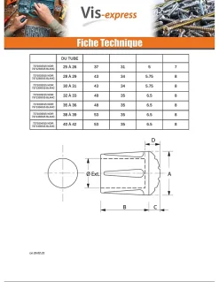 Embout rond envellopant caoutchouc vulcanisé Noir Pour Tube 8 à 9 - 30 pièces-Vis Express Outlet