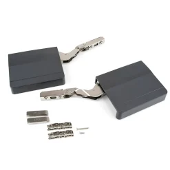 Compas Agile Smart pour porte relevable, 960 - 2350, Plastique gris antracite, Acier et Plastique.^Emuca Discount