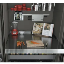 Emuca Coulisses pour table extensible et relevable Oplà Folding+39 M120, Aluminium, Inox anodisé^ Hot