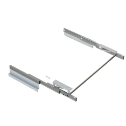 Emuca Coulisses pour table extensible et relevable Oplà Folding+39 M120, Aluminium, Inox anodisé^ Hot