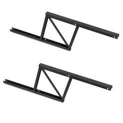 Ensemble de mécanismes de levage pour tables basses, permette elevare la mesa 192mm, Acier, Peint en noir-Emuca Best