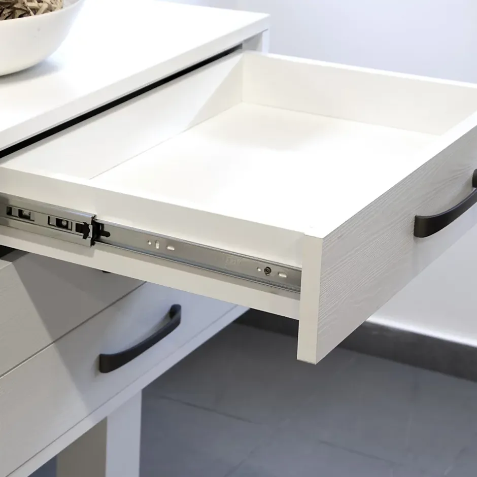 Emuca Jeu de coulisses à billes pour tiroir à sortie totale, hauteur 45mm, longueur 400mm, Acier, Zingué^ Discount