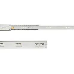 Emuca Jeu de coulisses à billes pour tiroirs à sortie totale, fermeture amortie, hauteur 45mm, longueur 600mm, Acier, Zingué^ Best