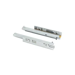 Emuca Jeu de coulisses invisibles Silver, Coulisse à sortie totale, fermeture amortie, profondeur 300mm, Acier, Zingué- Discount