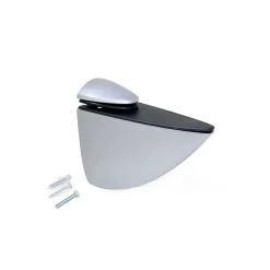 Jeu de supports pour tablette en bois ou en verre Pelicano, Plastique et Zamak, Peint en aluminium^Emuca Sale