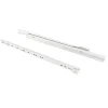 Emuca Lot de 5 jeux de coulisses a roulettes pour tiroir T30, drop lock, longueur 550mm, sortie partielle, Acier, Blanc^ Sale
