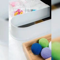 Lot de 10 Economiseurs de siphon de tiroir de bain, courbés, Plastique, Gris^Emuca Hot