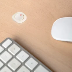 Lot de 10 interrupteurs à encastrer D21x21, Plastique, Blanc-Emuca New