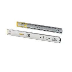 Emuca Lot de 5 jeux de coulisses pour tiroirs, roulement à billes, hauteur 45mm, profondeur 350mm, à sortie totale, avec push,- Discount